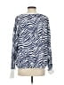 Crown & Ivy Animal Print Blue Pullover Sweater Size S - photo 2