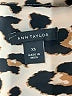 Ann Taylor 100% Polyester Animal Print Brown Long Sleeve Blouse Size XS - photo 7