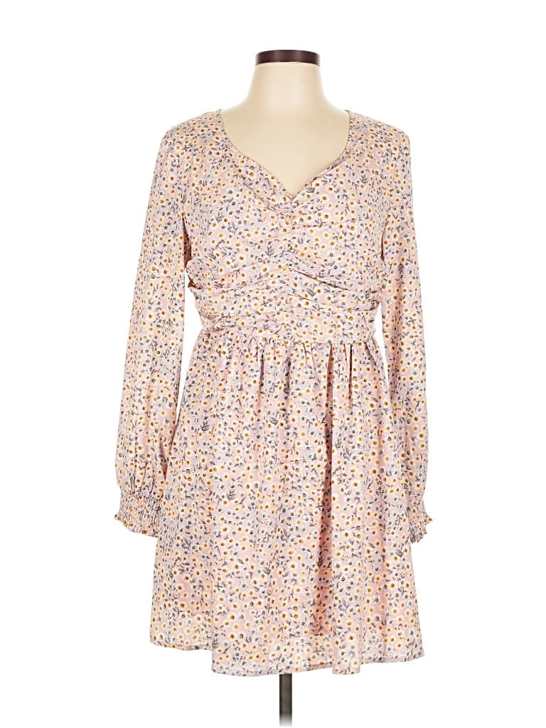 Pre-owned Assorted Brands Casual Dress In Brown