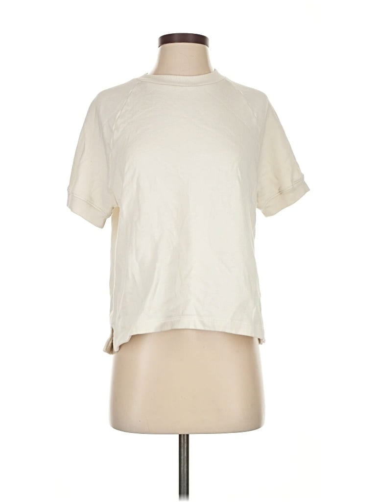 Pre-owned Victoria's Secret Pink Short Sleeve T-shirt In White