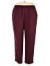 Alfred Dunner 100% Polyester Solid Burgundy Casual Pants Size 20 - photo 1