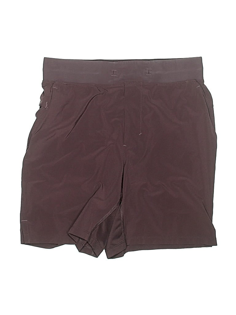 Pre-owned Lululemon Athletica Athletic Shorts In Burgundy