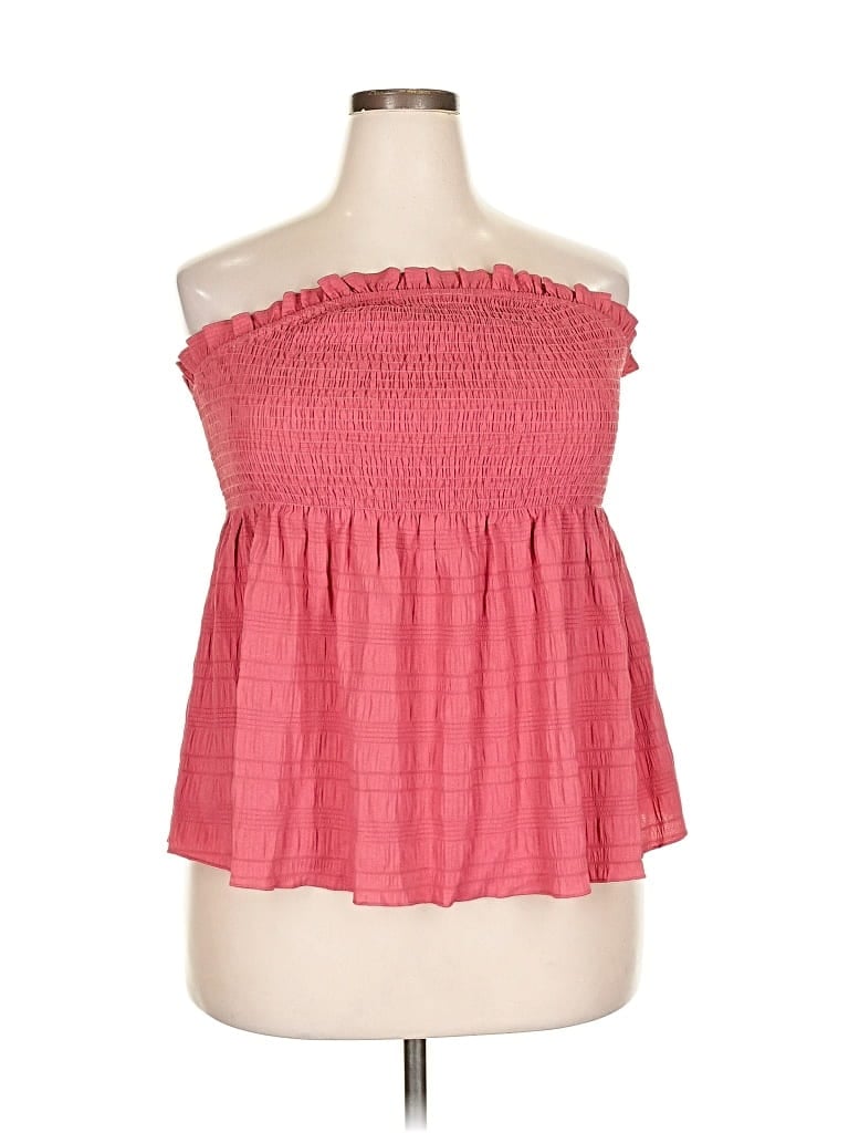 Pre-owned Shein Curve Sleeveless Blouse In Pink