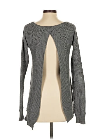 Gray Saks Fifth Avenue Pullover Sweater (view 2)