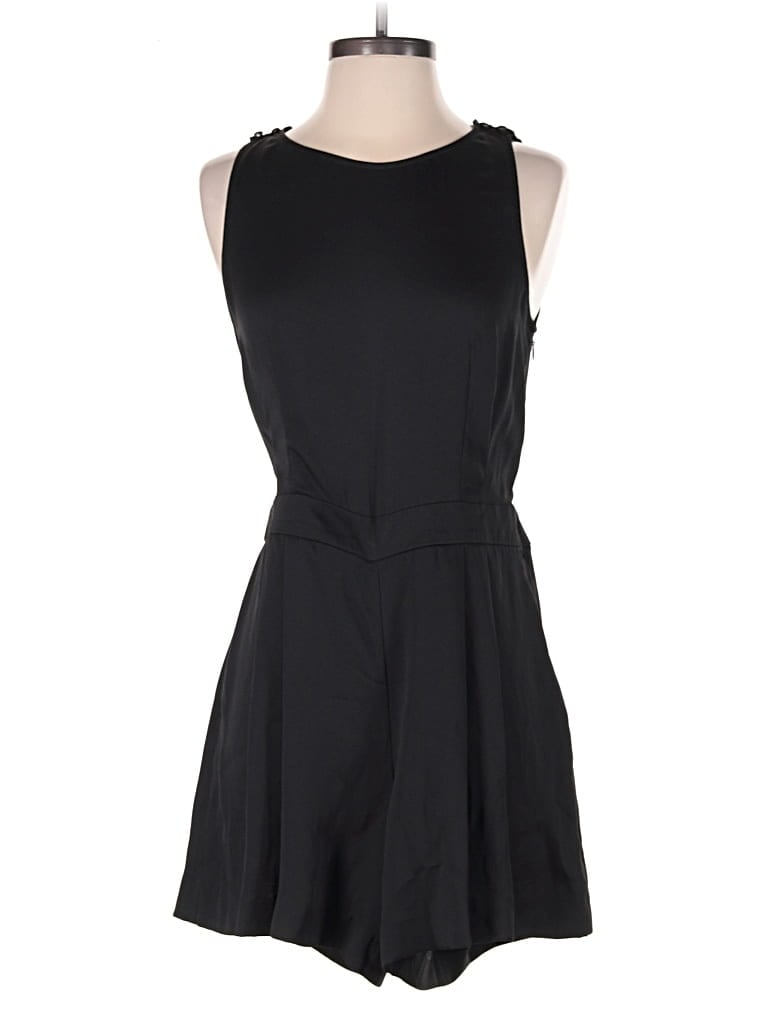 Pre-owned Ann Taylor Loft Romper In Black
