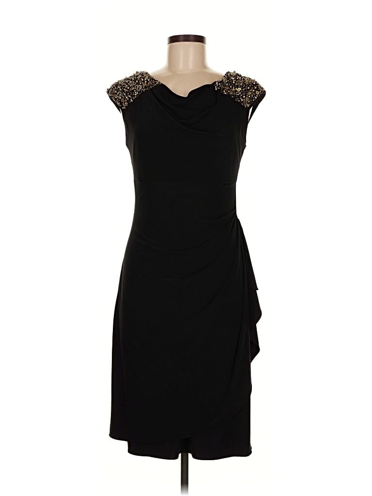 Pre-owned Alex Evenings Cocktail Dress In Black