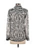 Vince Camuto 100% Polyester Animal Print Silver Long Sleeve Blouse Size XS - photo 2