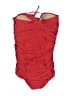 Old Navy Solid Red One Piece Swimsuit Size XL - photo 2