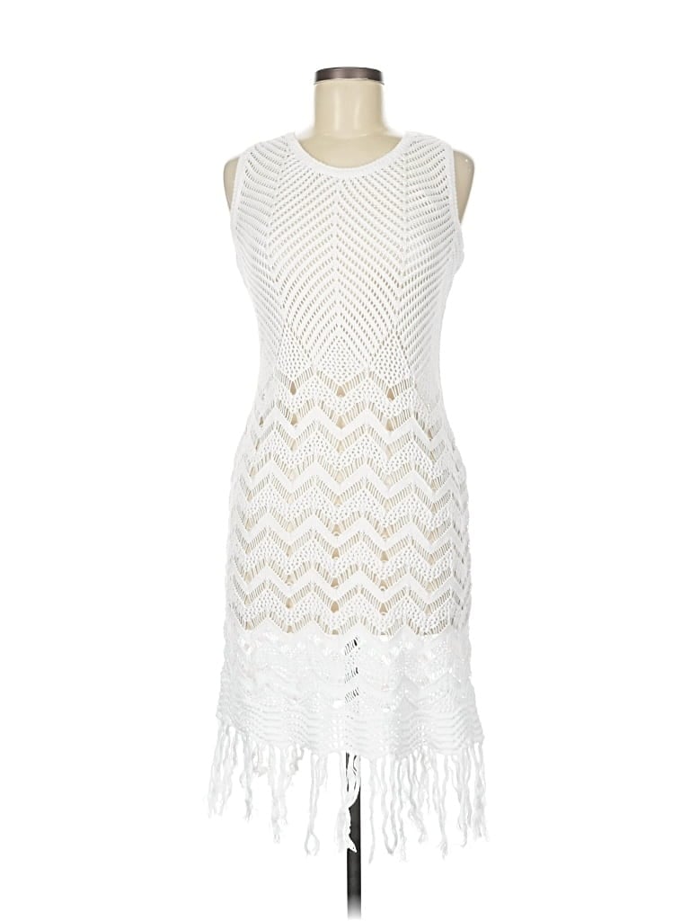 FULL CIRCLE TRENDS Pre-owned Cardigan Sweater In White