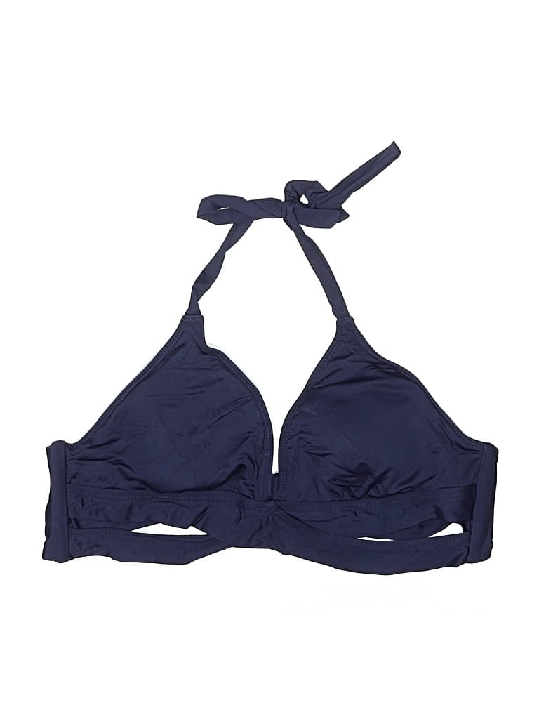 KONA SOL Pre-owned Swimsuit Top Blue Swimwear