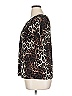Style&Co 100% Polyester Animal Print Brown Short Sleeve Blouse Size 0X - photo 5