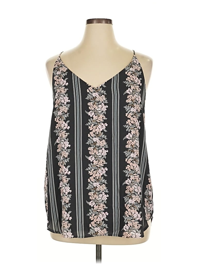 Pre-owned Ann Taylor Loft Sleeveless Blouse In Black