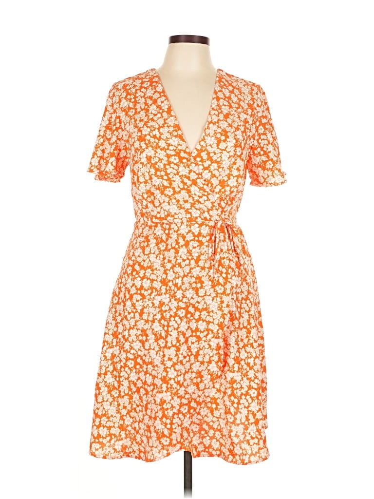 Pre-owned Monteau Casual Dress In Orange