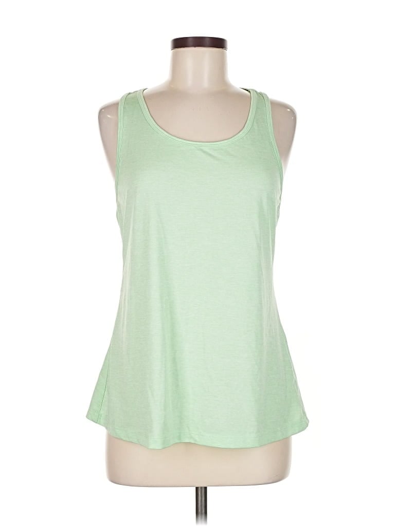 Pre-owned Ideology Tank Top Green Halter Neckline Tops