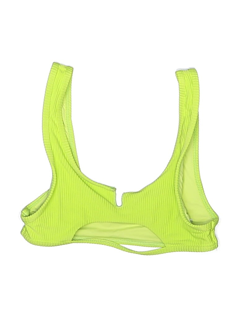 Click to view more detailed imagery on our partner's website Pre-owned Frankies Bikinis Swimsuit Top Green Swimwear