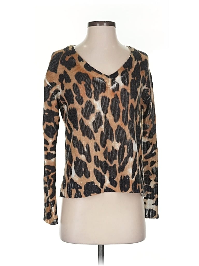 Pre-owned Vici Cardigan Sweater In Brown