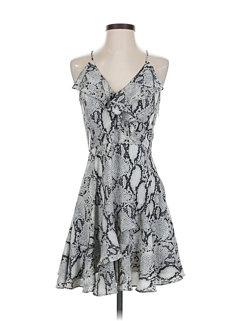 Pre-owned Mod Cocktail Dress In Gray