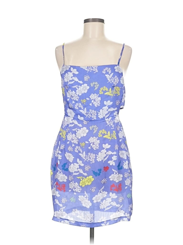 Pre-owned Prettylittlething Cocktail Dress In Blue