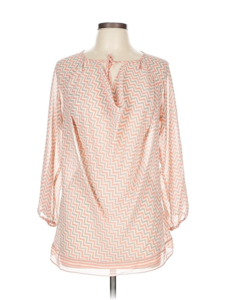 Pre-owned Max Studio 3/4 Sleeve Blouse In Orange