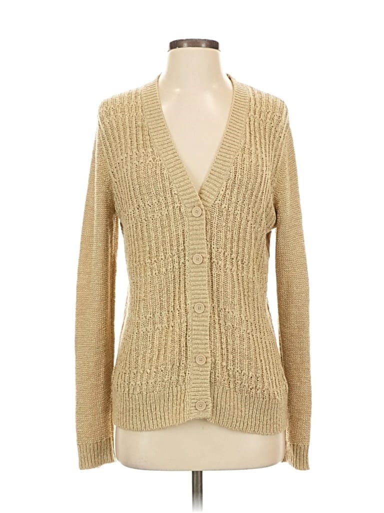 Pre-owned Coldwater Creek Cardigan Sweater In Brown