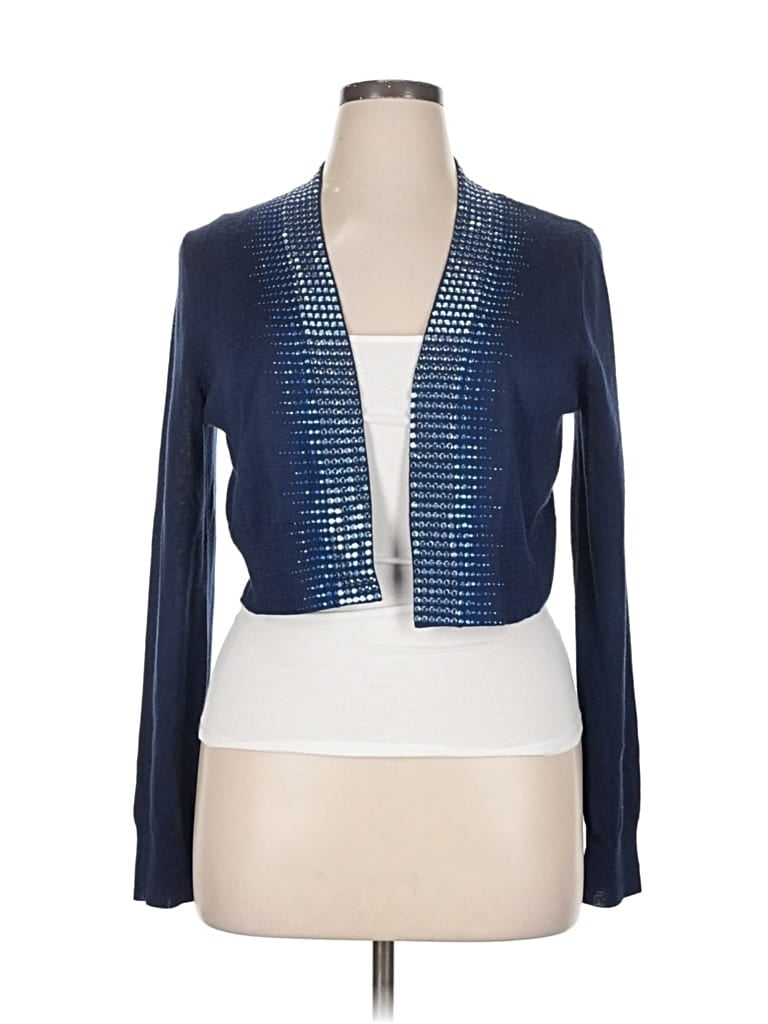 Pre-owned Alex Marie Cardigan Sweater In Blue