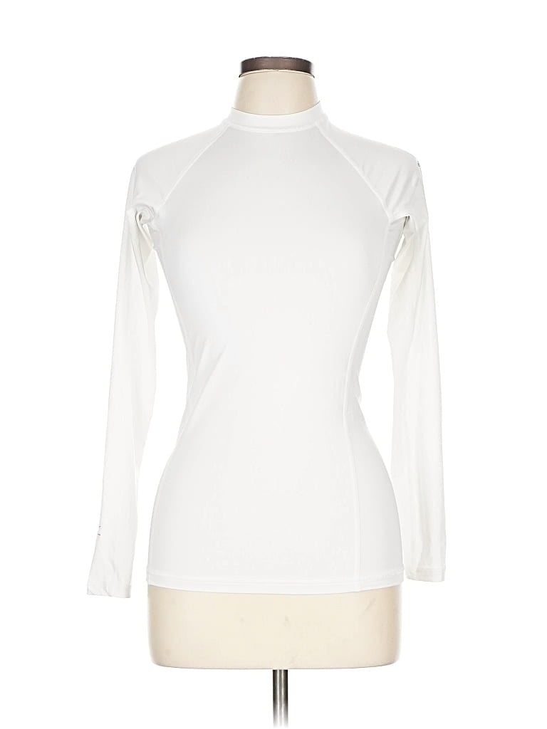 Pre-owned Rip Curl Long Sleeve T-shirt In White