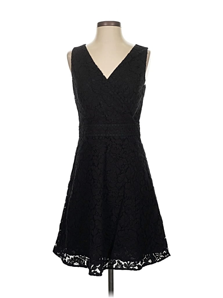 Pre-owned Ann Taylor Loft Cocktail Dress In Black