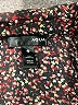 Aqua 100% Polyester Floral Burgundy 3/4 Sleeve Blouse Size S - photo 7