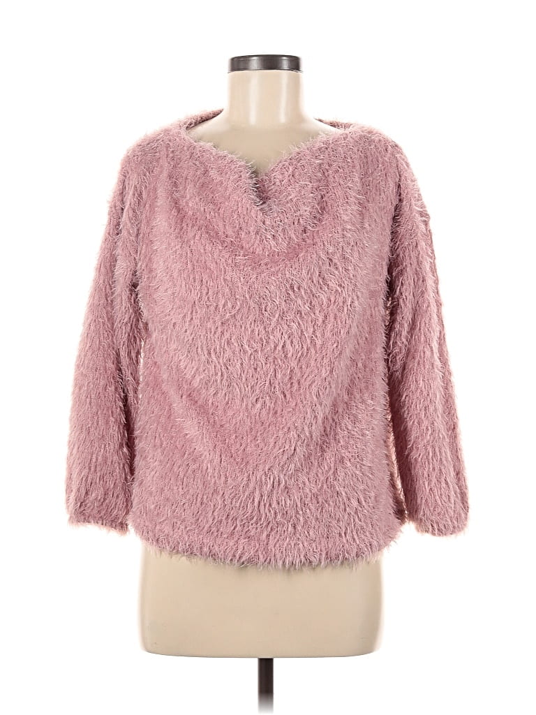 Pre-owned Gibson Look Pullover Sweater In Pink