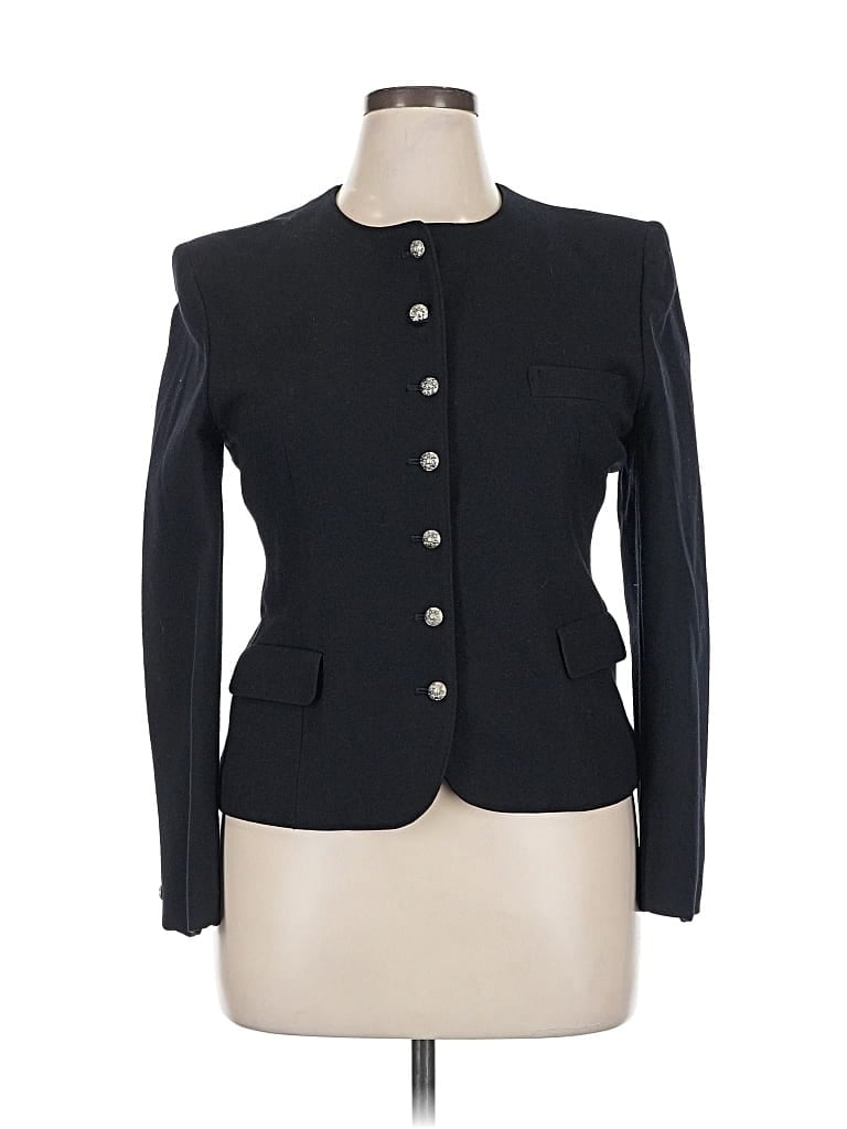 Pre-owned Assorted Brands Blazer Jacket In Black