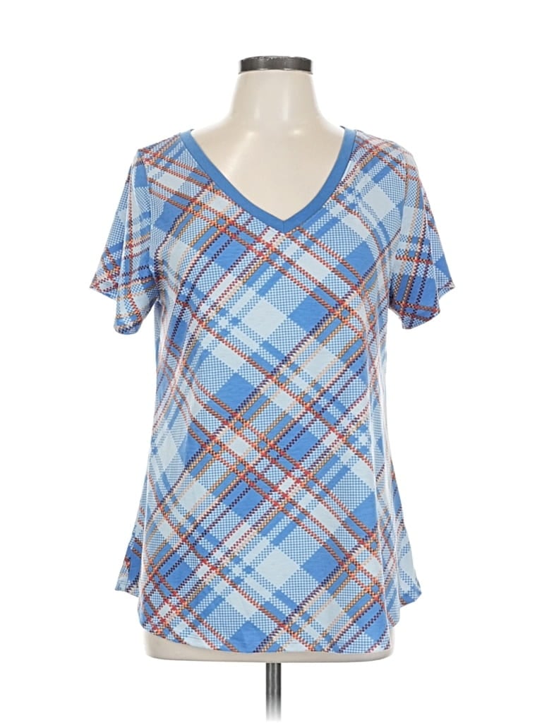 LULAROE Pre-owned Short Sleeve T-shirt In Blue
