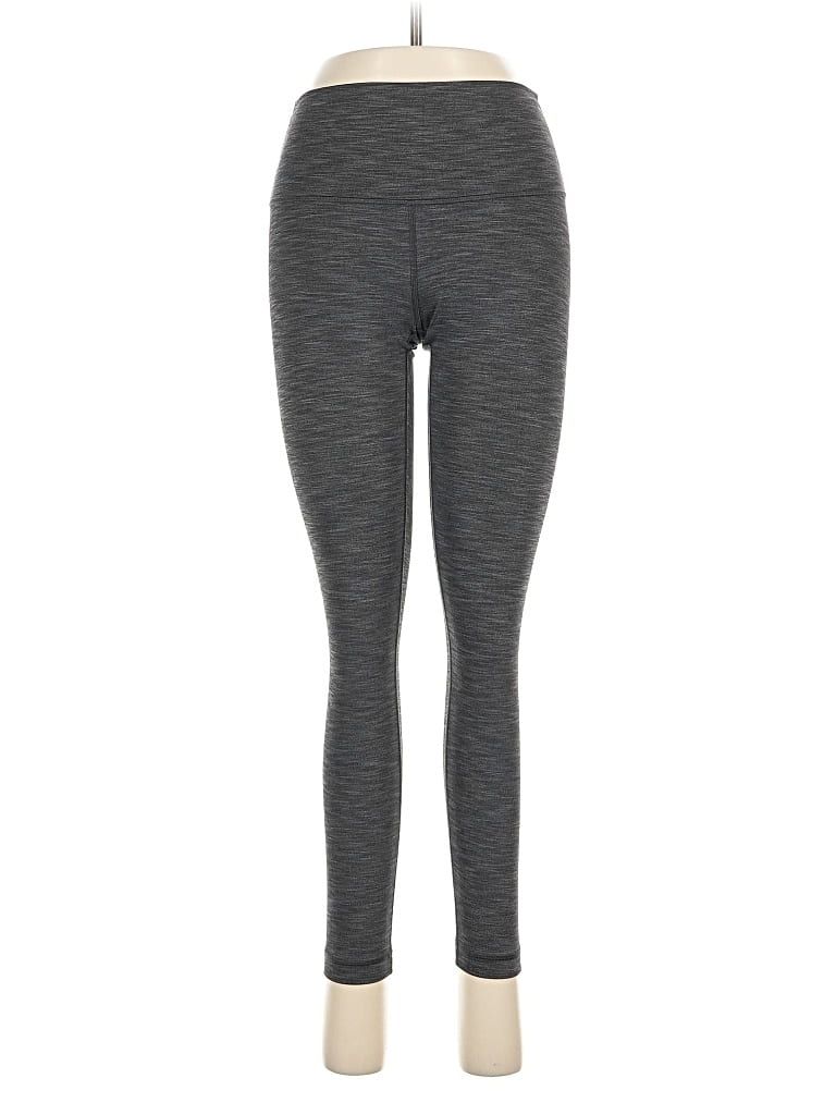 Pre-owned Lululemon Athletica Yoga Pants In Gray