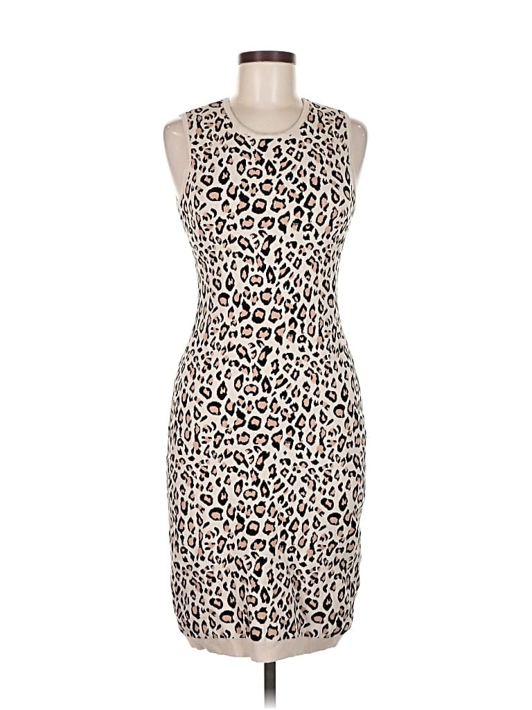 Pre-owned Cupcakes And Cashmere Cocktail Dress In Brown