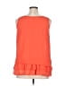 Unbranded 100% Polyester Orange Sleeveless Blouse Size XL - photo 2