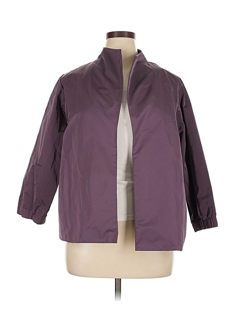 Pre-owned Lafayette 148 Jacket In Purple