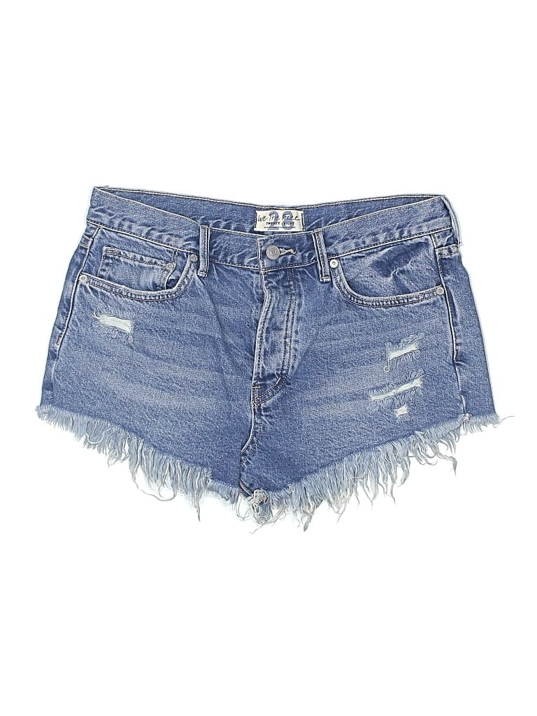 WE THE FREE Pre-owned Denim Shorts In Blue