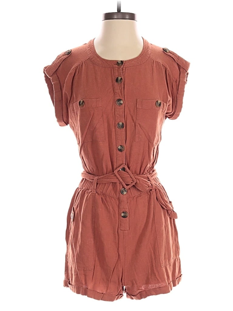 Pre-owned American Eagle Outfitters Romper In Brown