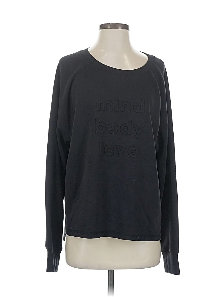 Pre-owned Peace Love World Sweatshirt In Black