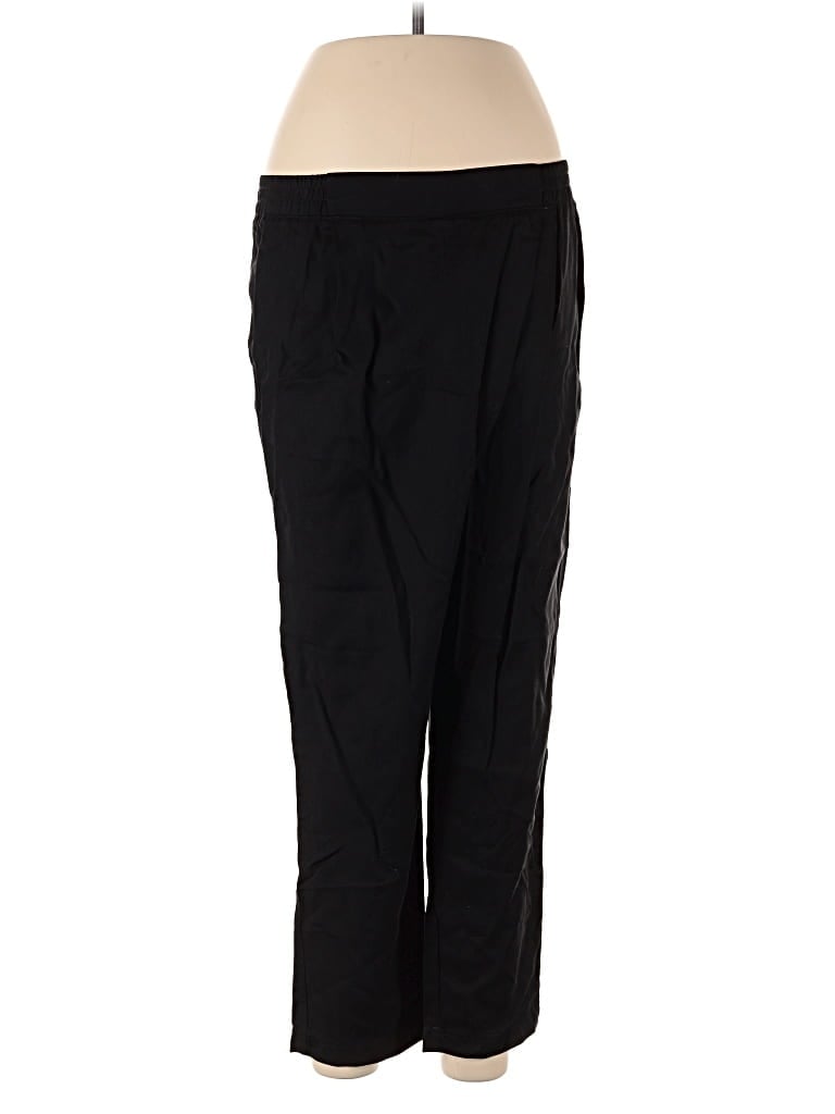 Pre-owned Three Dots Active Pants In Black