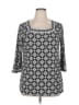Magnolia Grace Black 3/4 Sleeve Blouse Size XL - photo 1