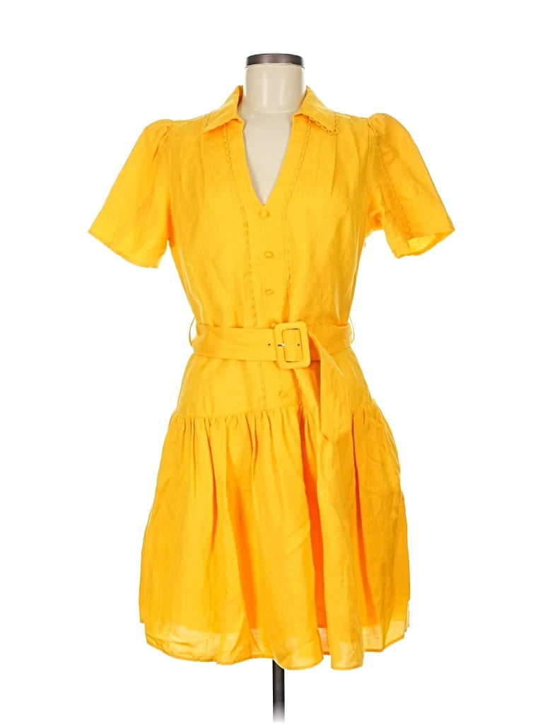 Pre-owned Karl Lagerfeld Casual Dress In Yellow