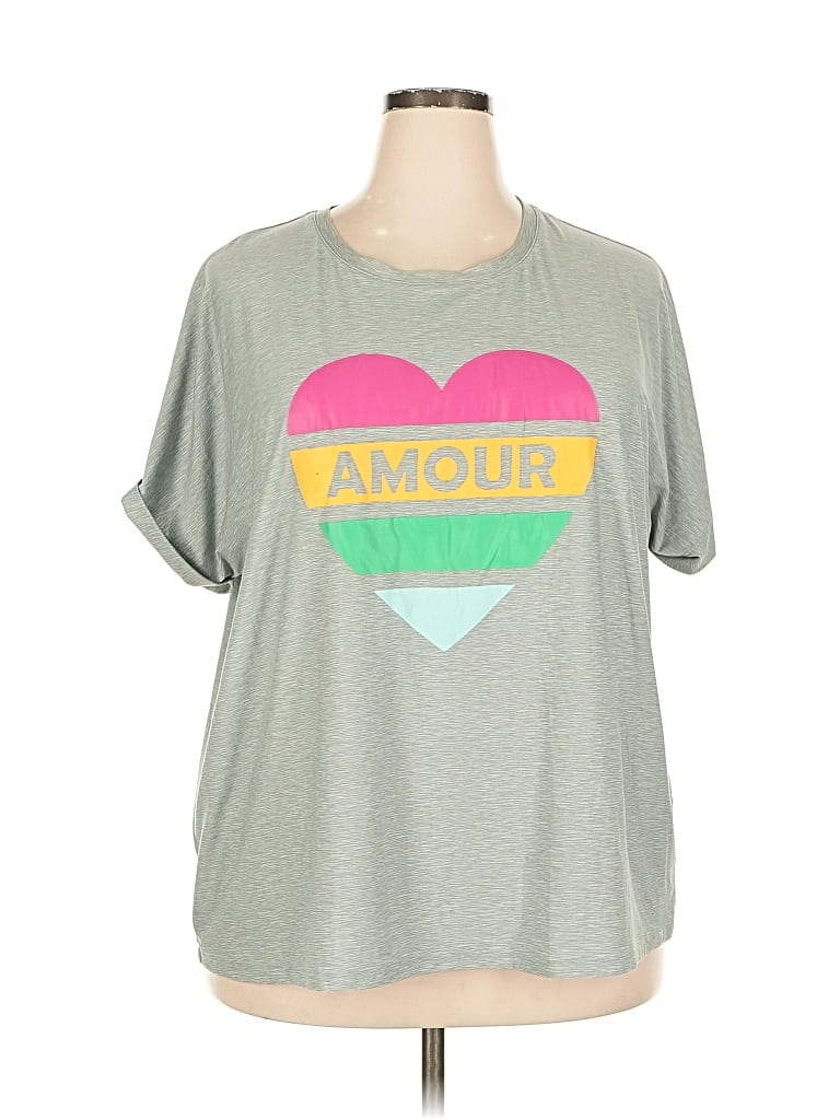 Pre-owned Crown & Ivy Short Sleeve T-shirt In Green