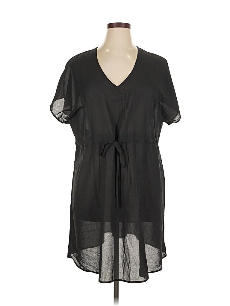 Pre-owned Ekouaer Casual Dress In Black