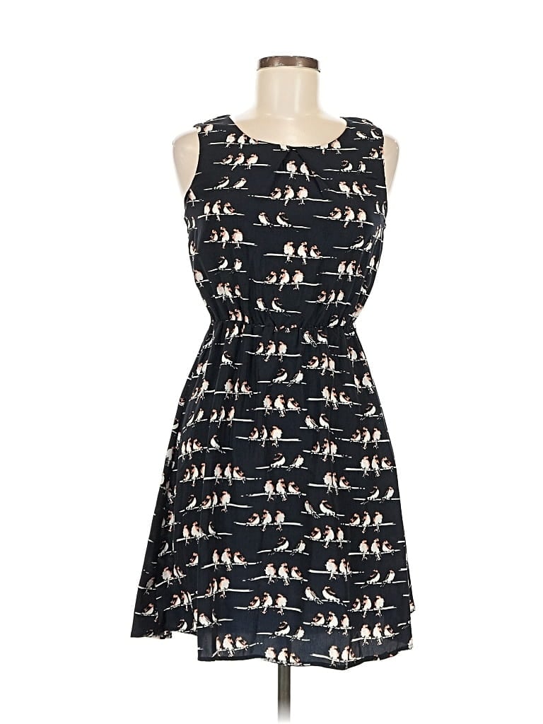 Pre-owned Ax Paris Casual Dress In Black