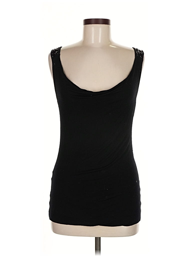 Pre-owned Ella Moss Tank Top Black Strapless Neckline Tops