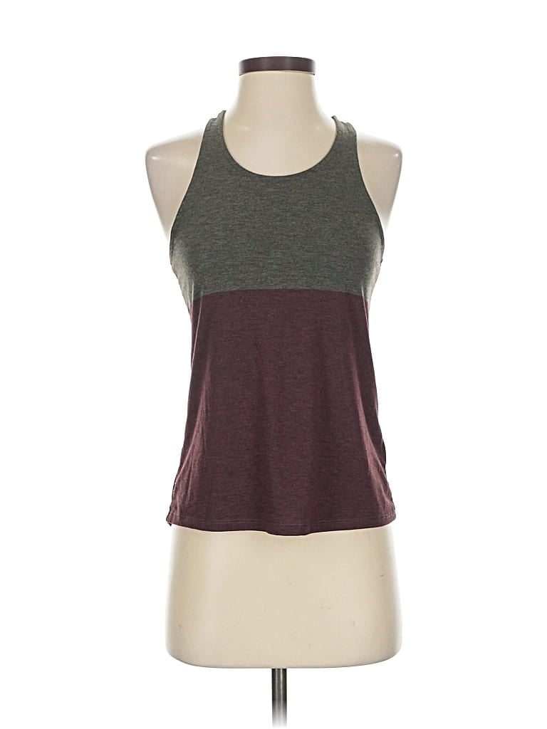 Pre-owned Mondetta Tank Top Gray Halter Neckline Tops