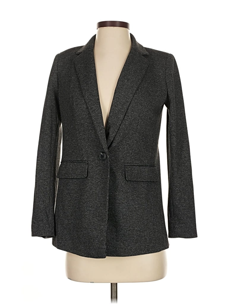 Pre-owned Ann Taylor Loft Blazer Jacket In Gray
