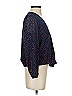 Madewell 100% Polyester Polka Dots Blue 3/4 Sleeve Blouse Size XS - photo 4