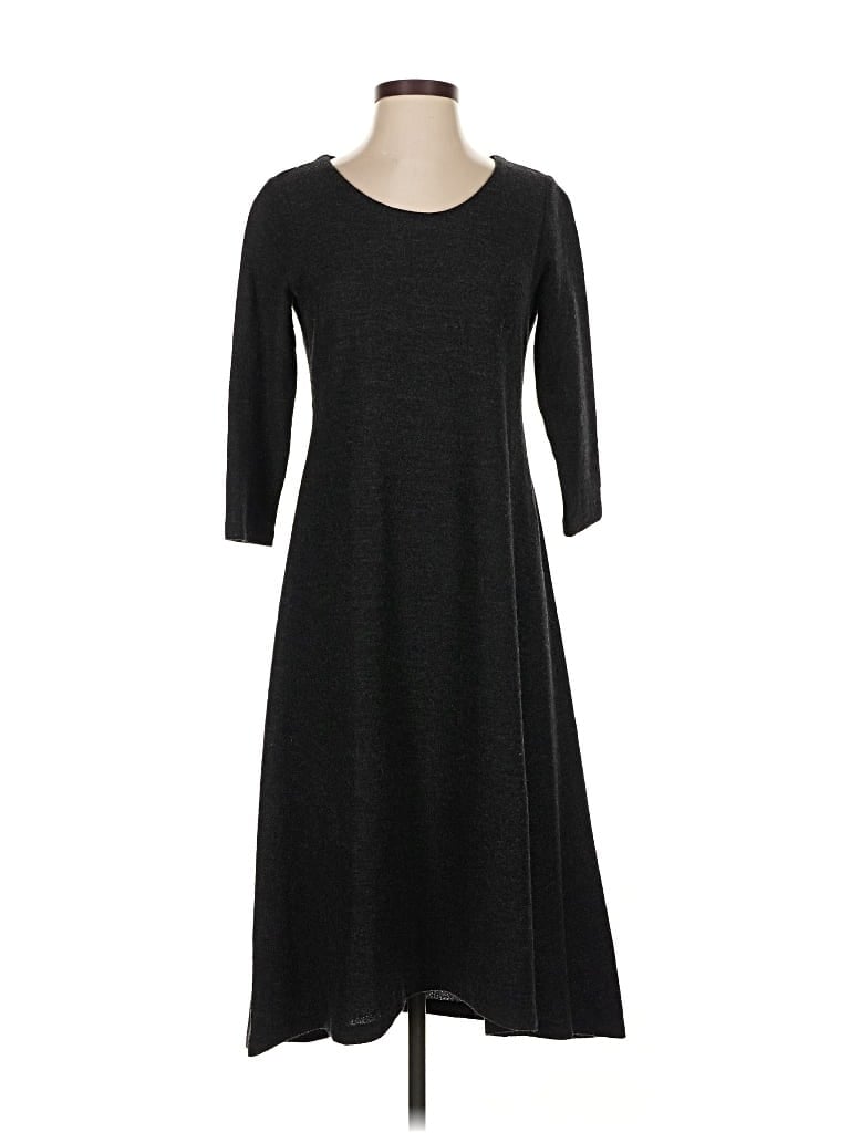 Pre-owned Eileen Fisher Casual Dress In Black