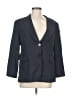Lafayette 148 New York Blue Black Wool Blazer One size - photo 1